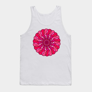 Curvy Pink Stained Glass Tank Top